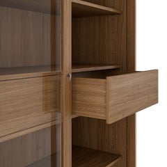 Asymmetrical Durmast Bookcase