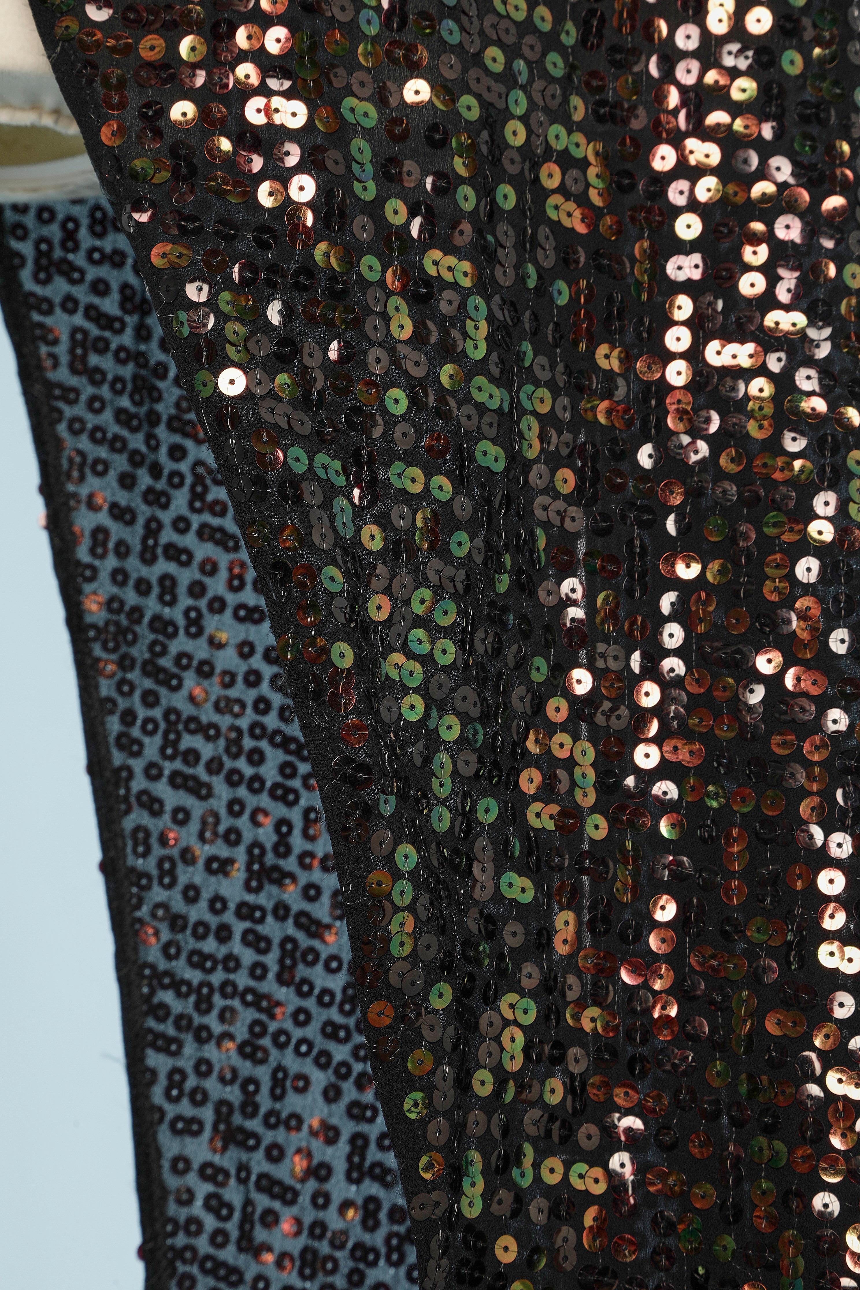 Mariella Burani - Robe de soirée asymétrique recouverte de sequins 1