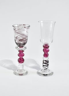 Gobelets verre asymétriques