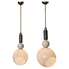 Asymmetrische Globe Murano Glas Anhänger