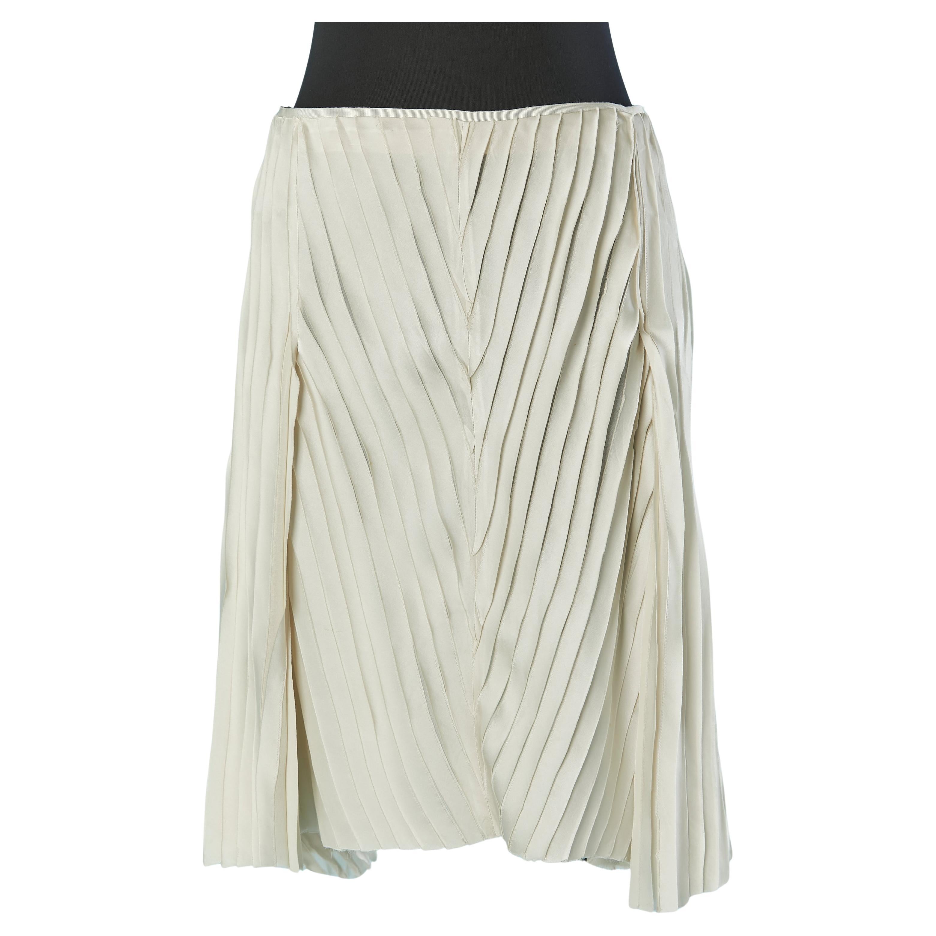 Gonna asimmetrica con nastri color avorio Nina Ricci