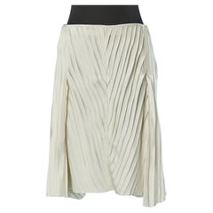 Jupe asymétrique en rubans ivoires NINA RICCI