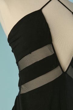 Asymmetrical jersey and tulle cocktail dress ALEXANDRE VAUTHIER