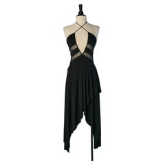 Asymmetrical jersey and tulle cocktail dress ALEXANDRE VAUTHIER
