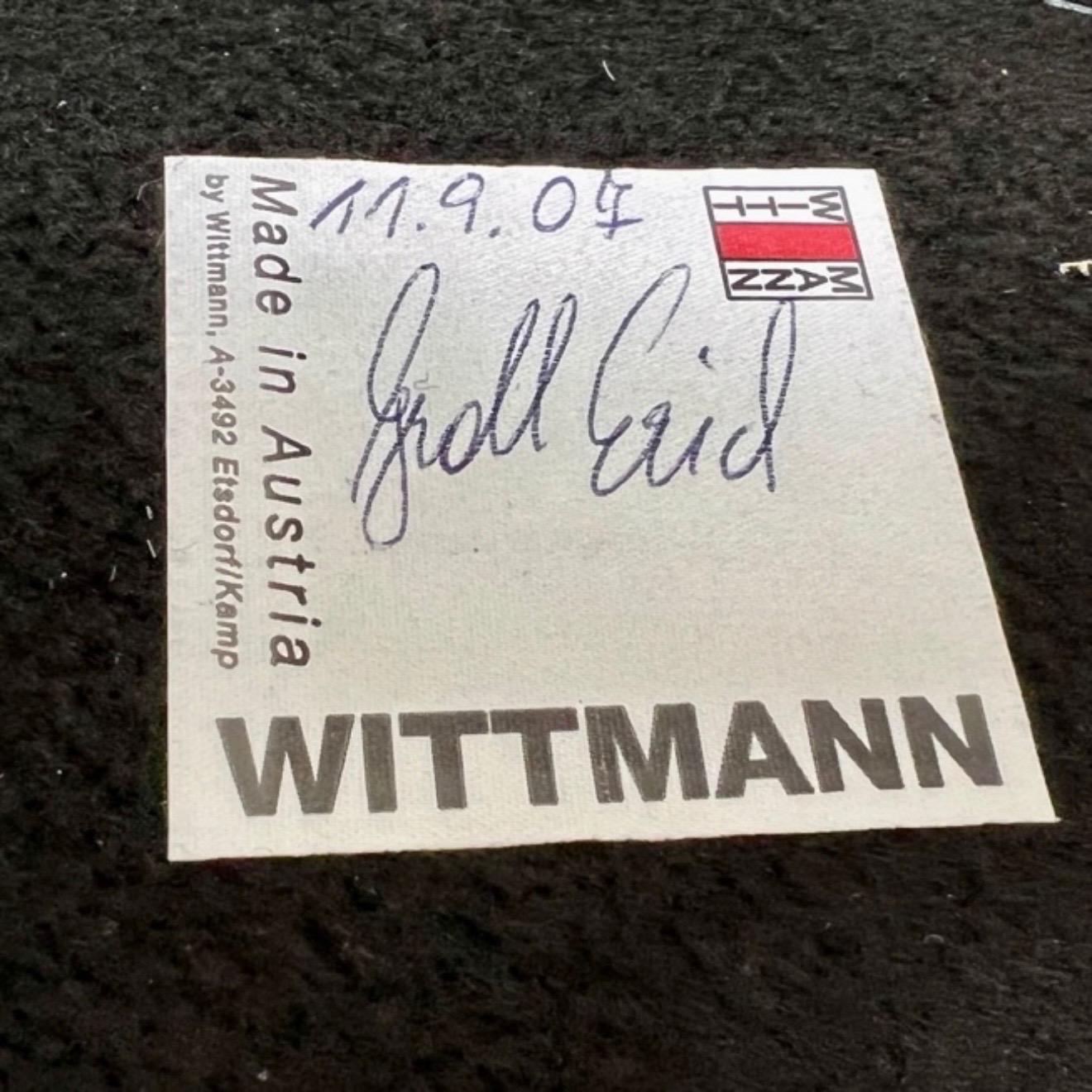 Asymmetrischer Clubsessel aus Leder von Wittman im Angebot 2