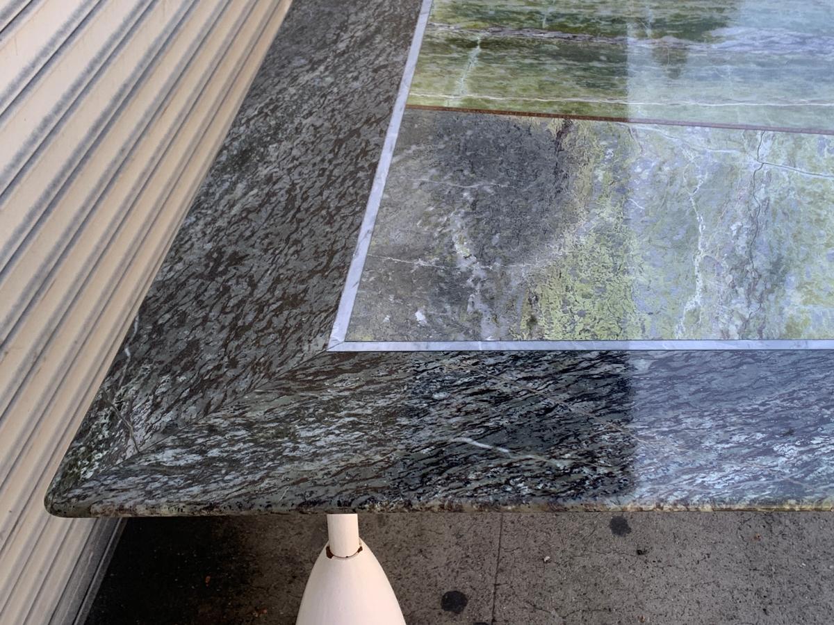 Asymmetrical Marble Table by Sema Topaloglu In Good Condition In Los Angeles, CA