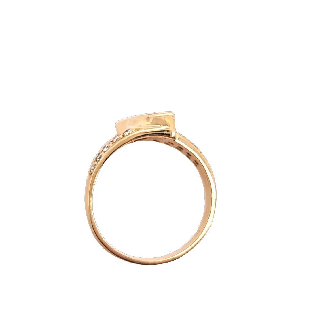 Marquise Cut Asymmetrical marquise ruby and diamond ring For Sale