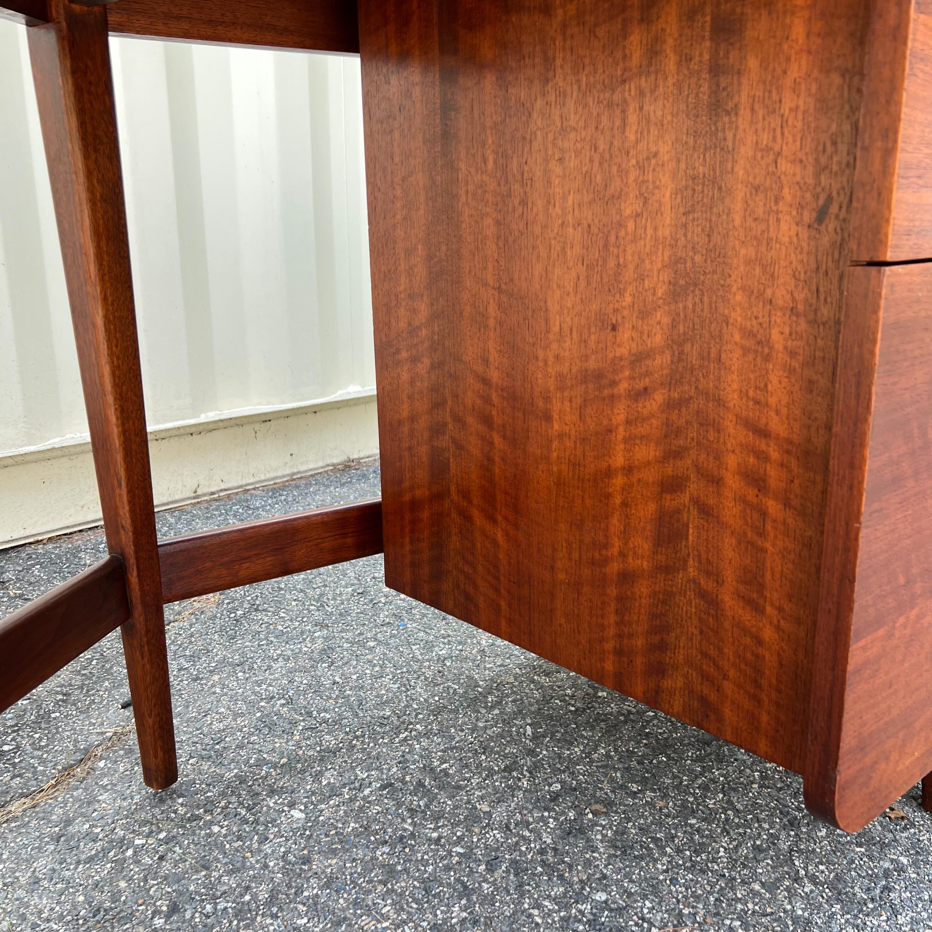 Asymmetrical Mid Century Bertha Schaefer Desk for Singer and Sons 1