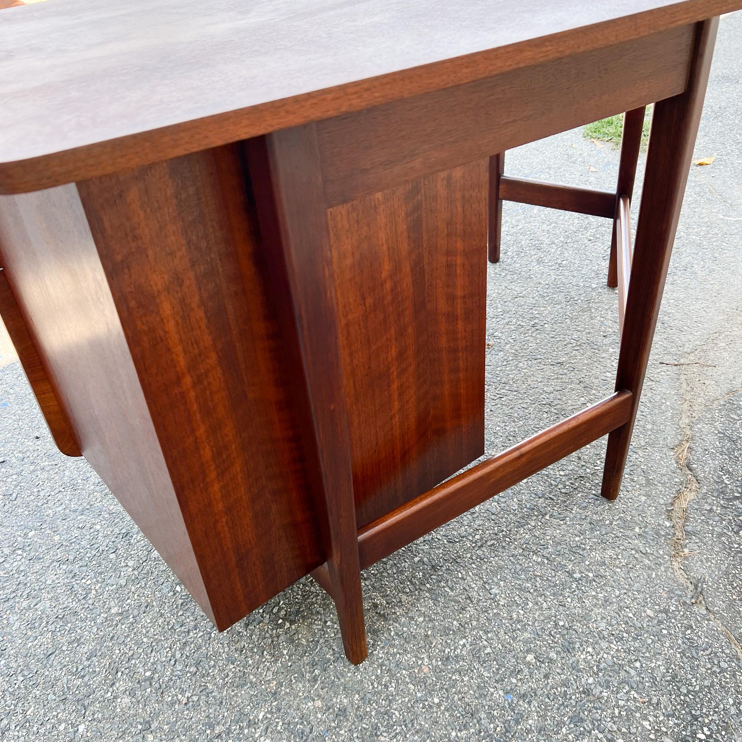 Asymmetrical Mid Century Bertha Schaefer Desk for Singer and Sons 2