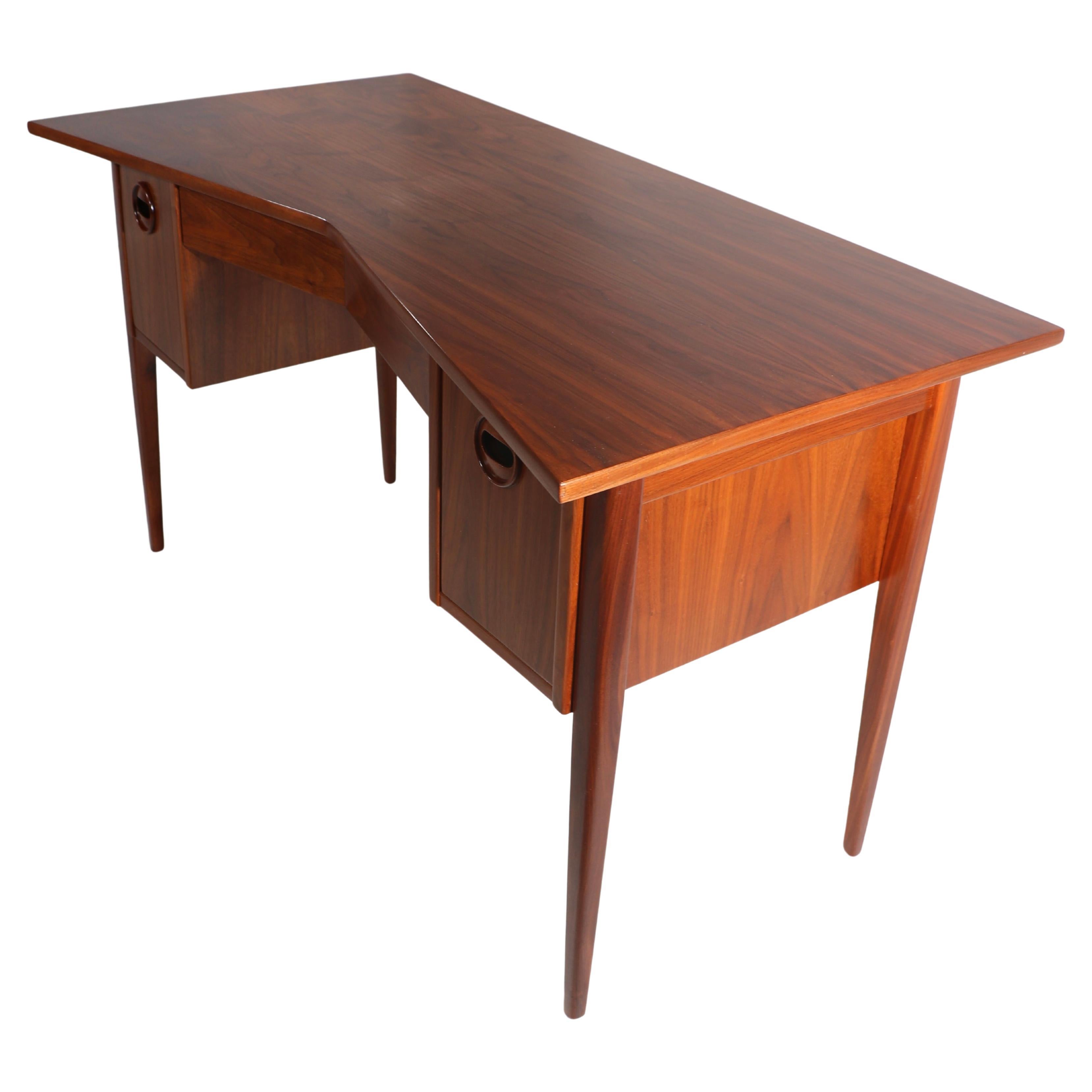 Jack Cartwright For Founders Teak Executive Desk at 1stDibs