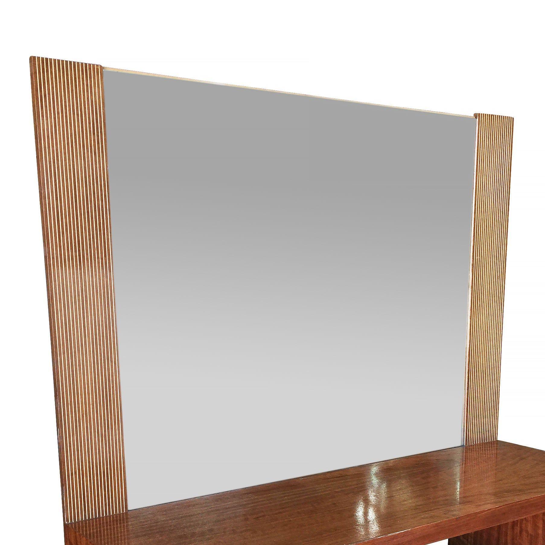 Asymmetrical Midcentury Bedroom Set, Vanity For Sale 2