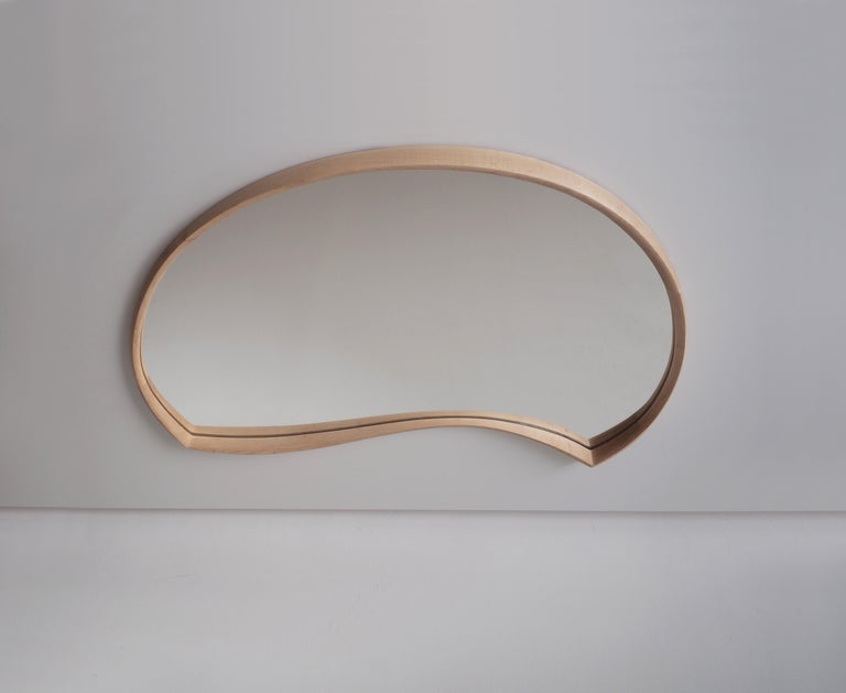 Asymmetrical Mirror, Wall Mirror in Bronze - 'Momentum Mirror II' by Soo Joo For Sale 2