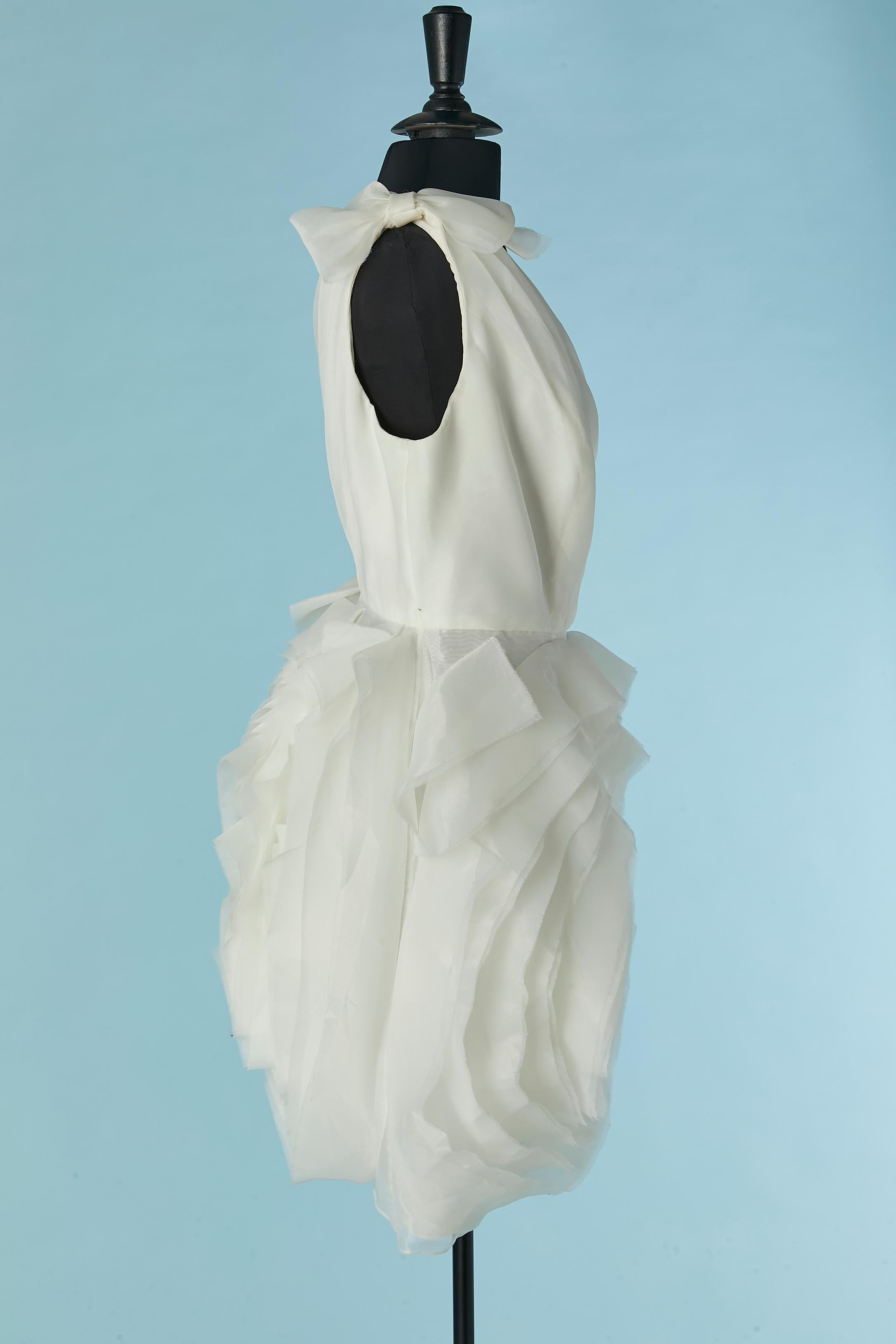 Asymmetrical off-white wedding dress with ruffles Vera Wang White NEW 3
