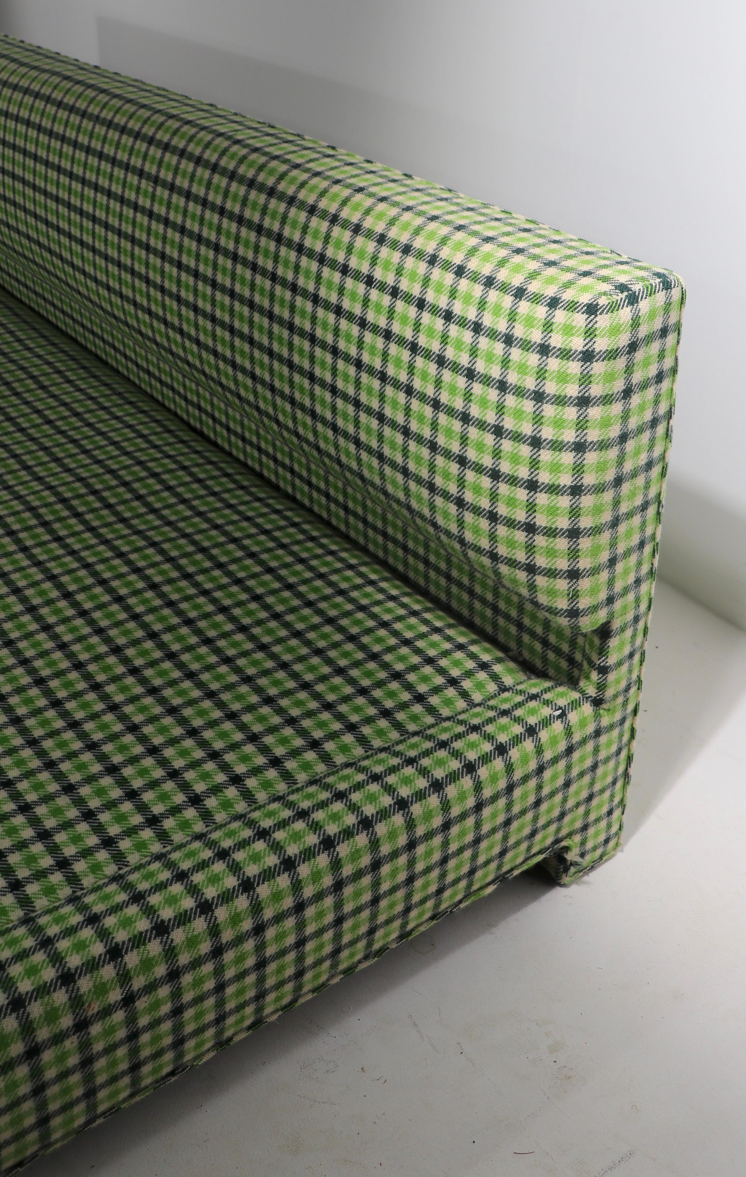 Upholstery Asymmetrical Postmodern Sofa by Thomas De Ángelis  For Sale