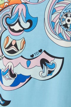 Asymmetrical printed dress with beads embellishment Gai Mattiolo Love to Love