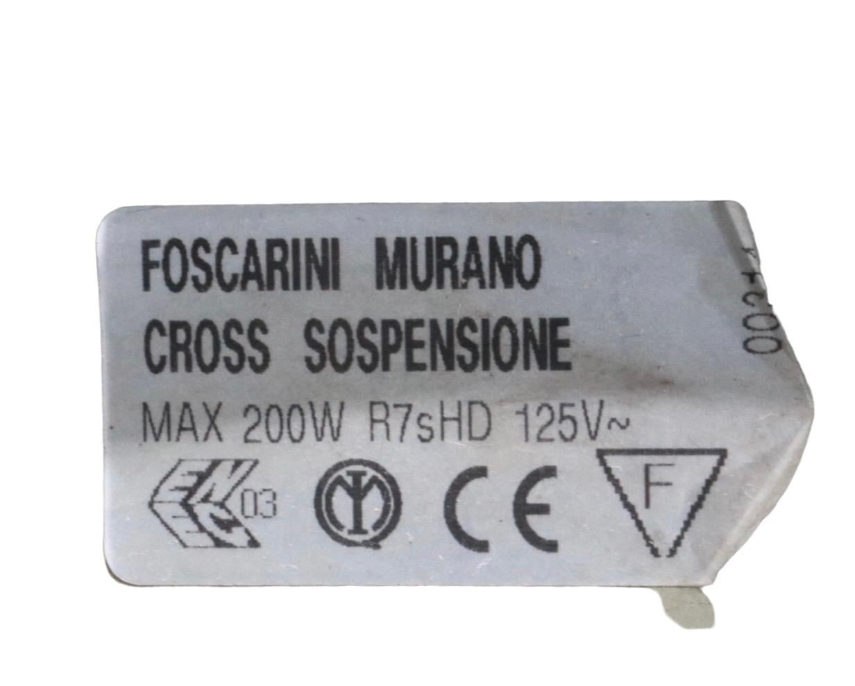 Verre Luminaire post-moderne asymétrique en verre satiné fabriqué en Italie par Foscarini en vente