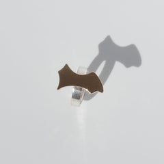 Asymmetrical Silver and Gold Ring by Swedish Master Sigurd Persson, Year 1978