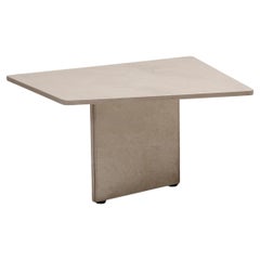 Asymmetrical travertine coffee table, 1970s