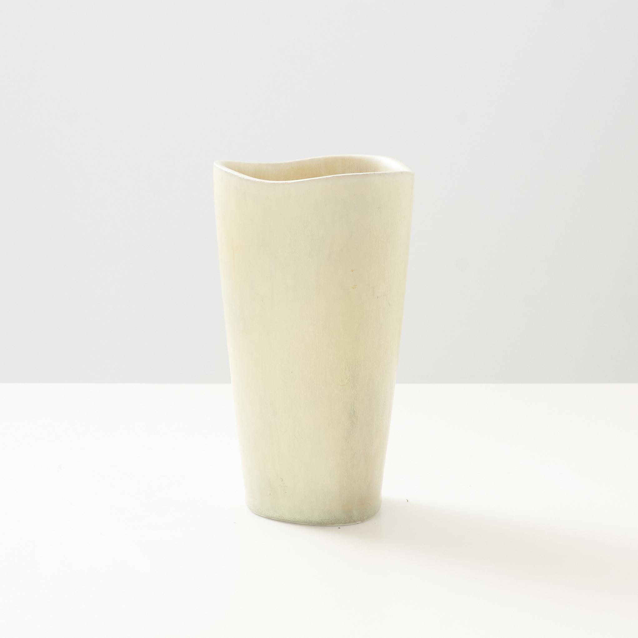 Scandinavian Modern Asymmetrical Vase by Gunnar Nylund for Rörstrand For Sale