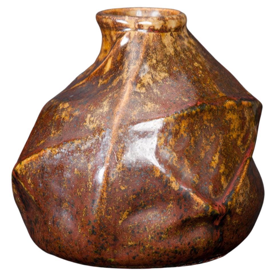 Art Nouveau Asymmetrical Vase by Pierre-Adrien Dalpayrat