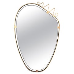 Asymmetrical Wall Mirror Dated Januari 1960