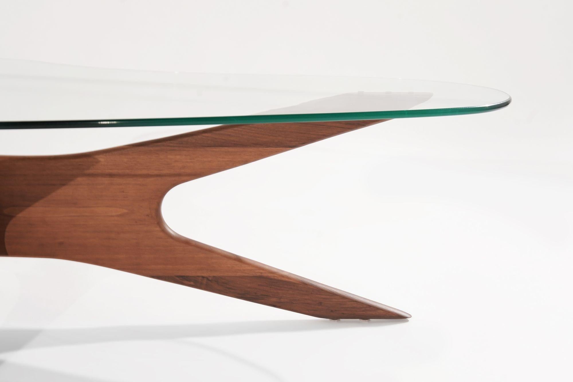 Asymmetrical Walnut Cocktail Table by Adrian Pearsall, C. 1950s 5