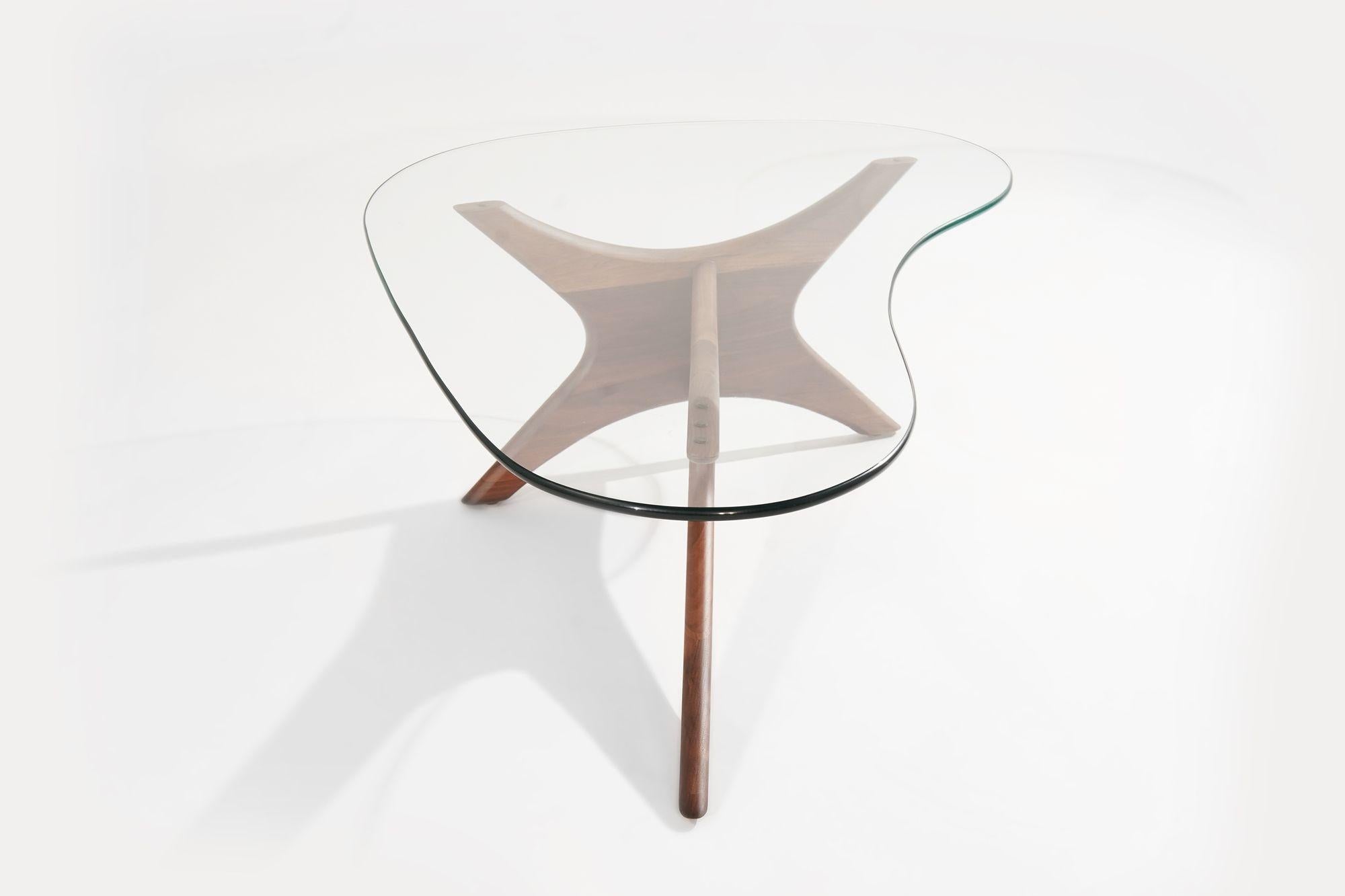 20th Century Asymmetrical Walnut Cocktail Table by Adrian Pearsall, C. 1950s