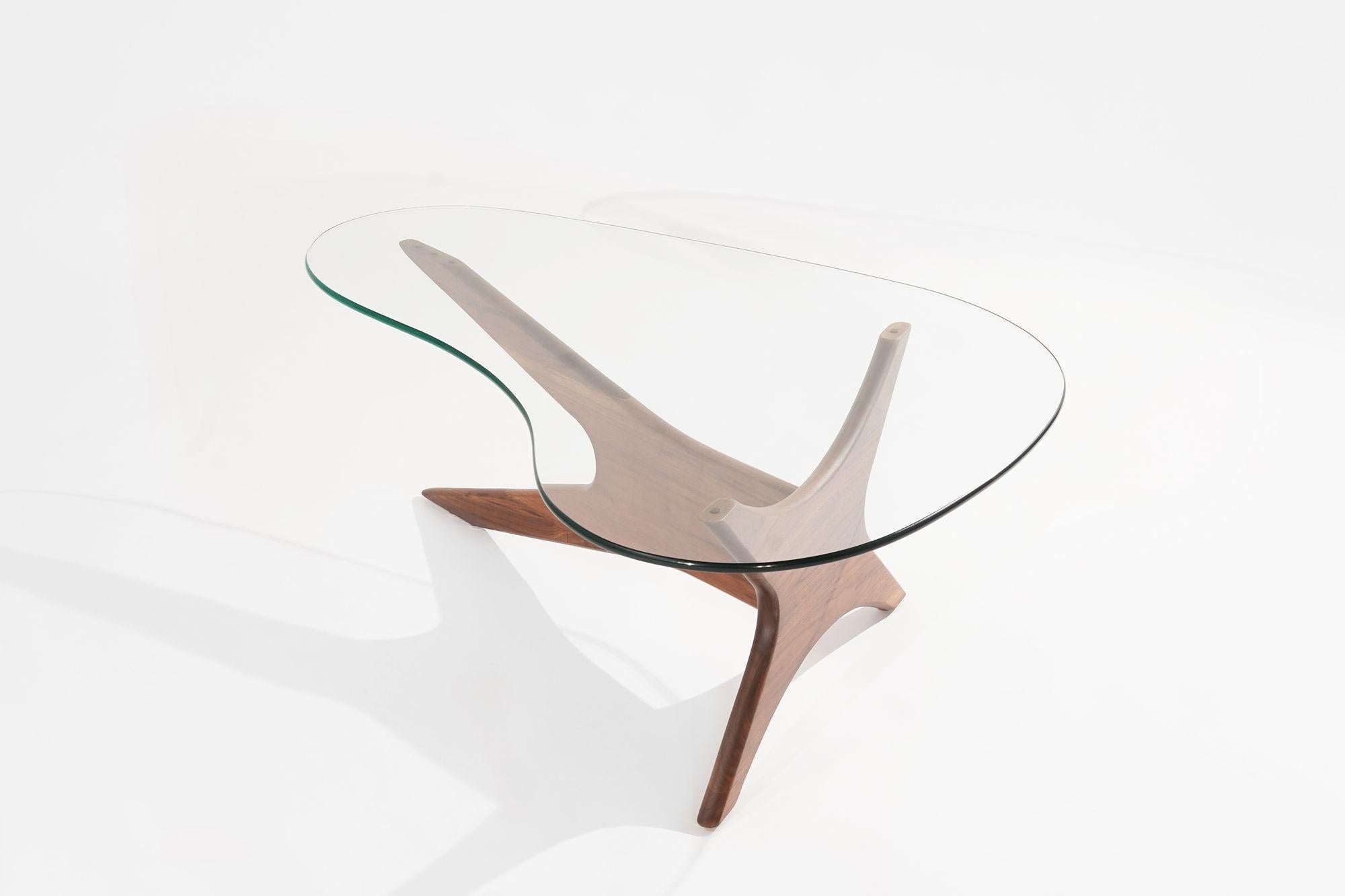 Asymmetrical Walnut Cocktail Table by Adrian Pearsall, C. 1950s 2