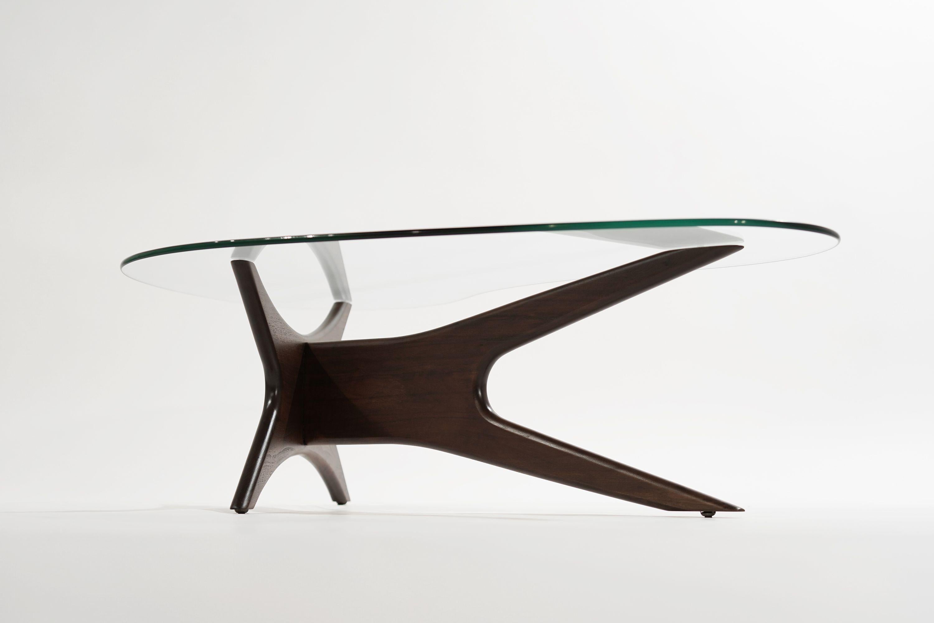 Asymmetrical Walnut Cocktail Table by Adrian Pearsall 3