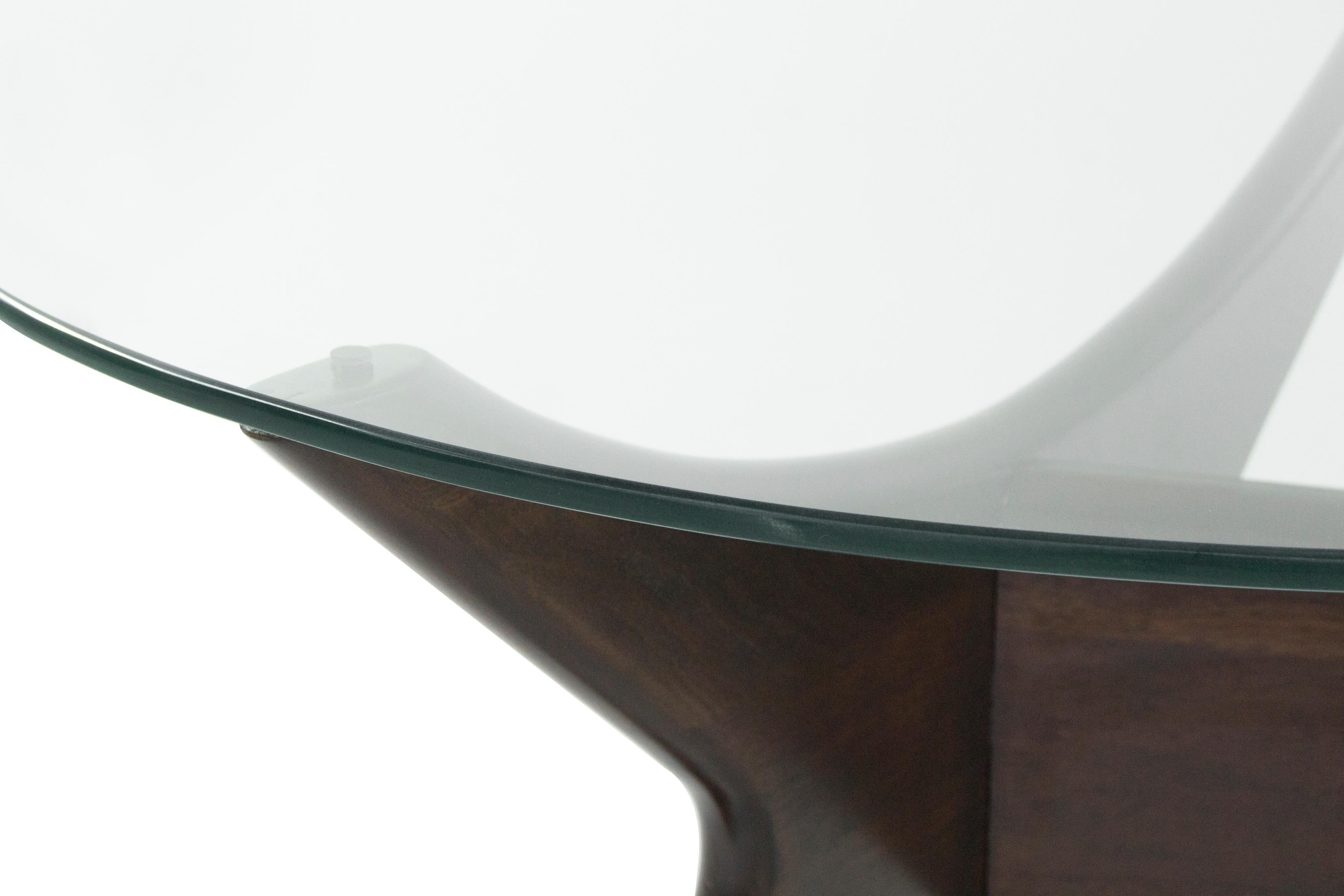Asymmetrical Walnut Cocktail Table by Adrian Pearsall 4