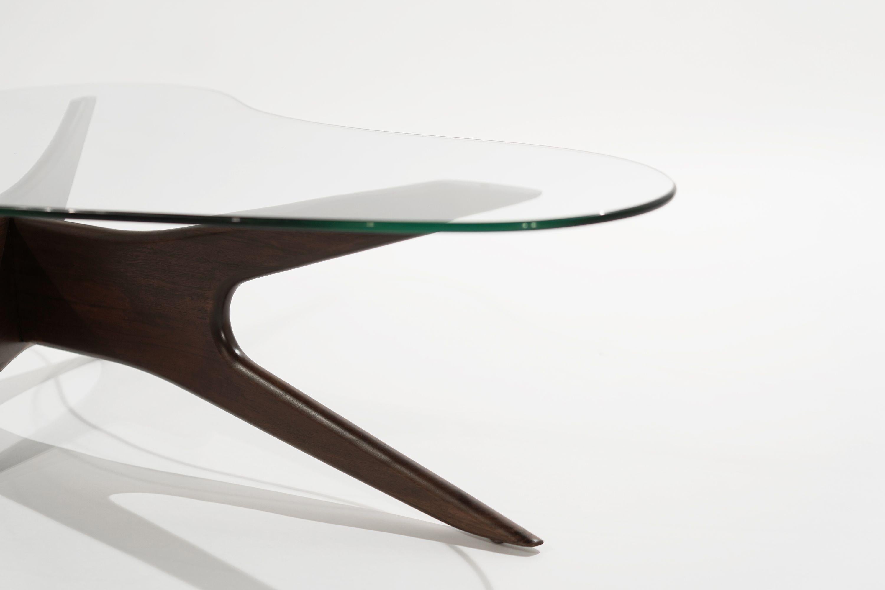 Asymmetrical Walnut Cocktail Table by Adrian Pearsall 5