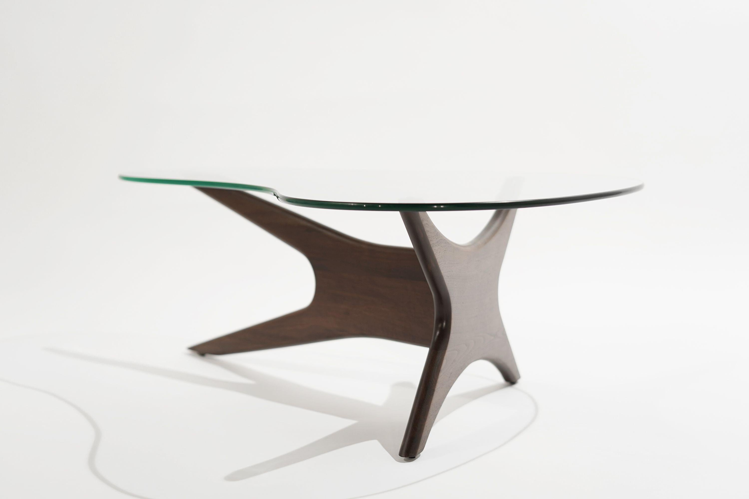 Mid-Century Modern Asymmetrical Walnut Cocktail Table by Adrian Pearsall