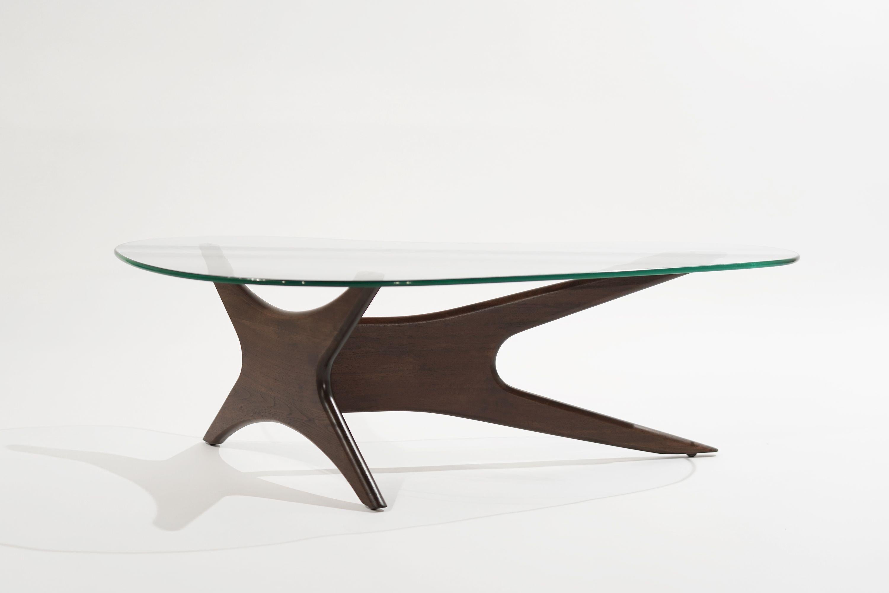 Asymmetrical Walnut Cocktail Table by Adrian Pearsall 2
