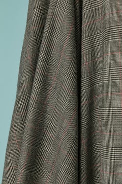 Jupe asymétrique en laine Prince de Galles ALEXANDRE VAUTHIER