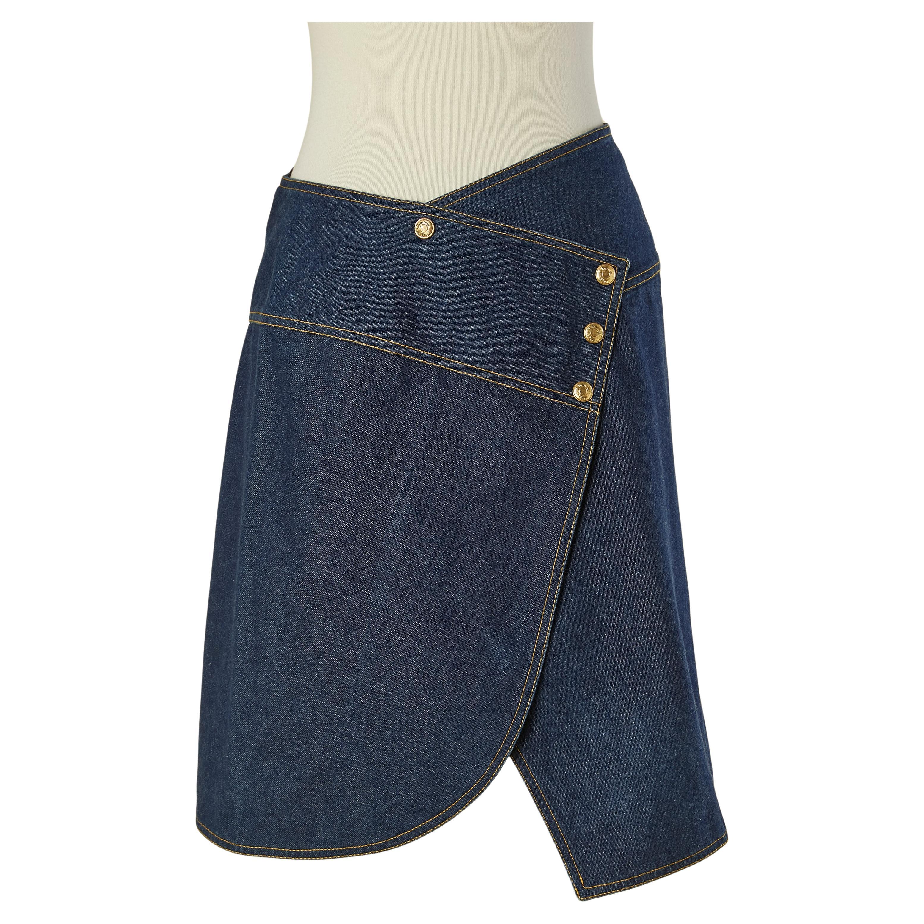 Falda vaquera asimétrica CHRISTIAN DIOR Boutique en venta
