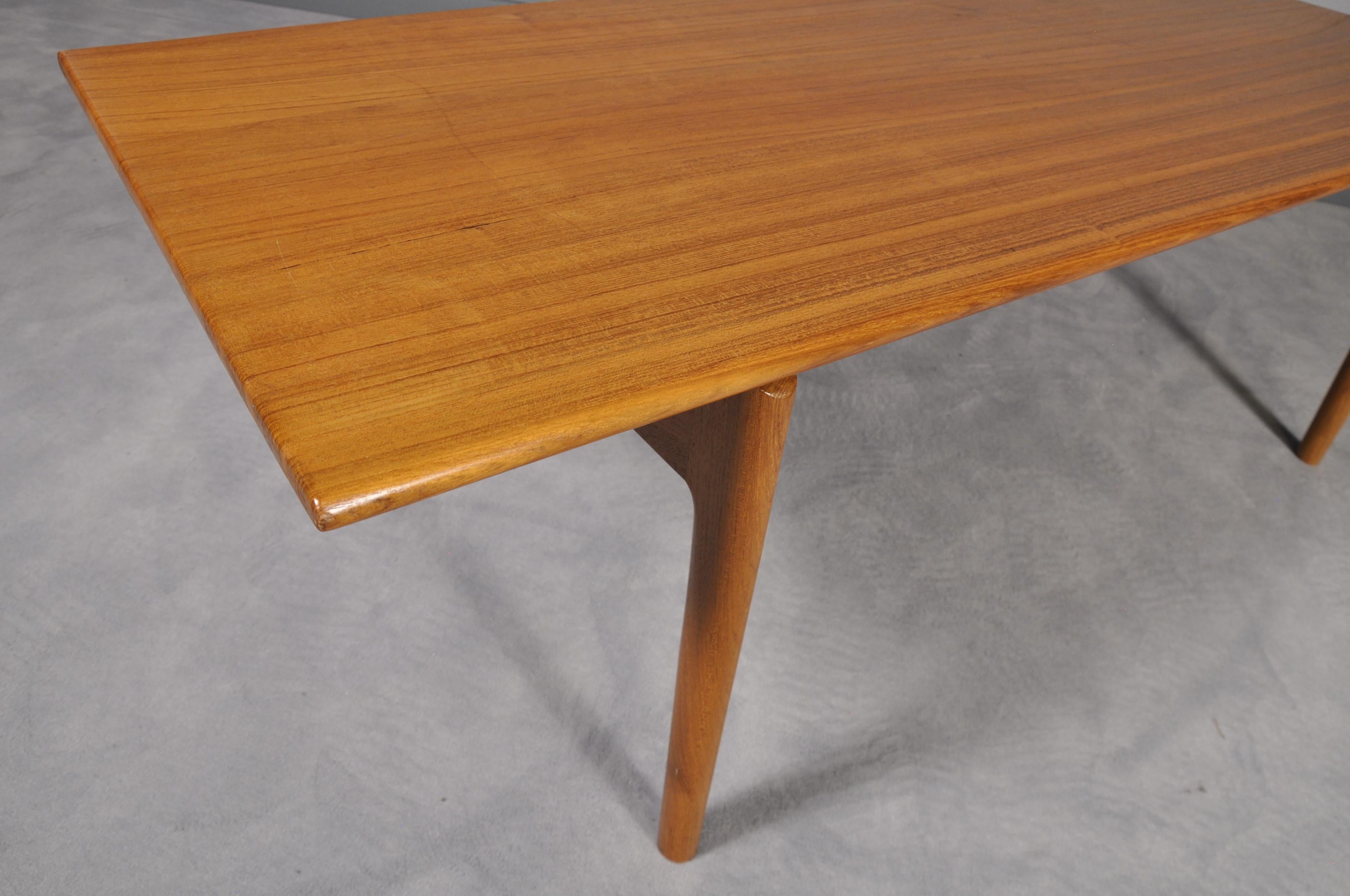 Teak AT-15 Coffee Table by Hans J. Wegner for Andreas Tuck, 1960s For Sale