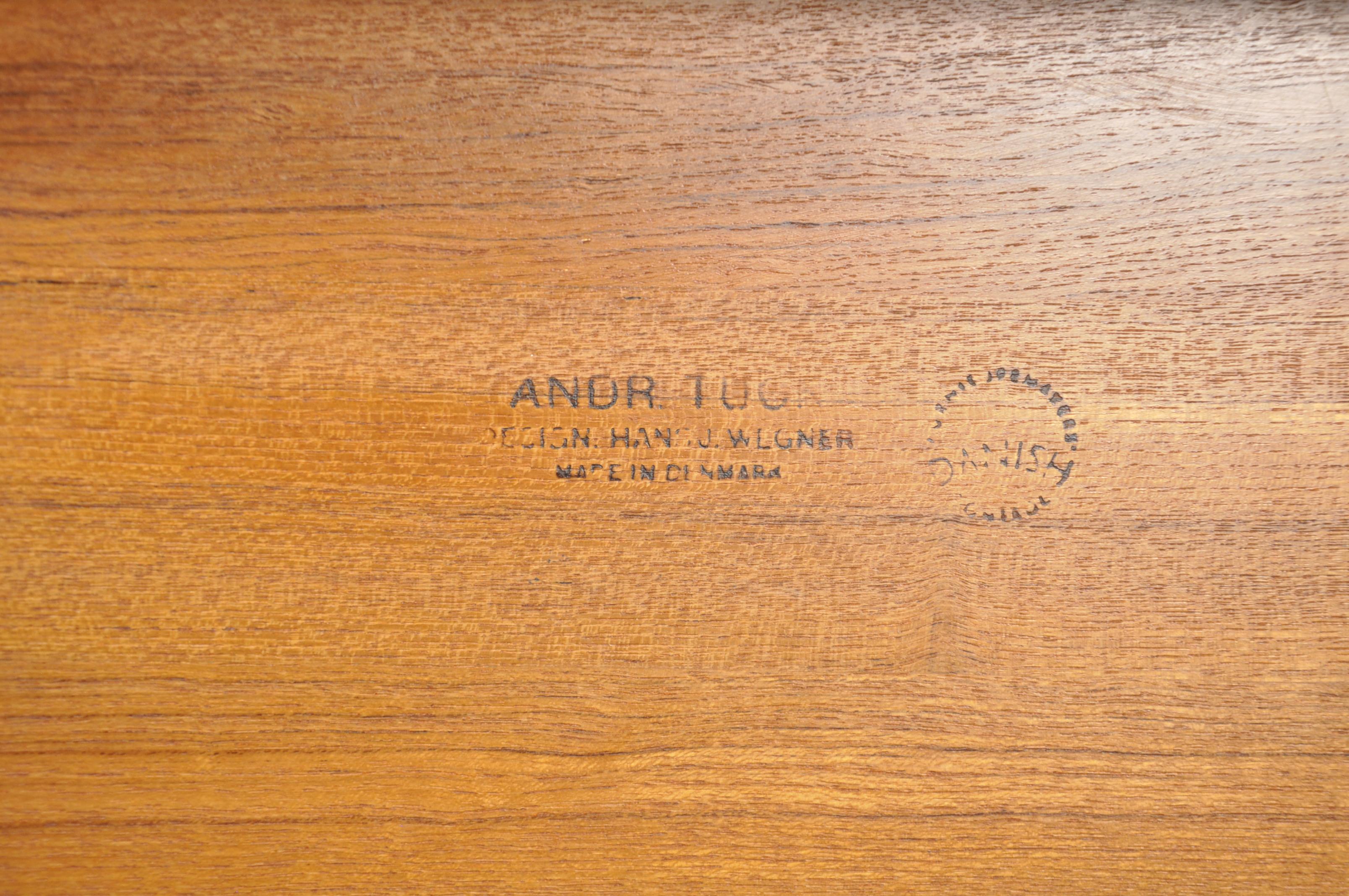 AT-15 Coffee Table by Hans J. Wegner for Andreas Tuck, 1960s For Sale 1