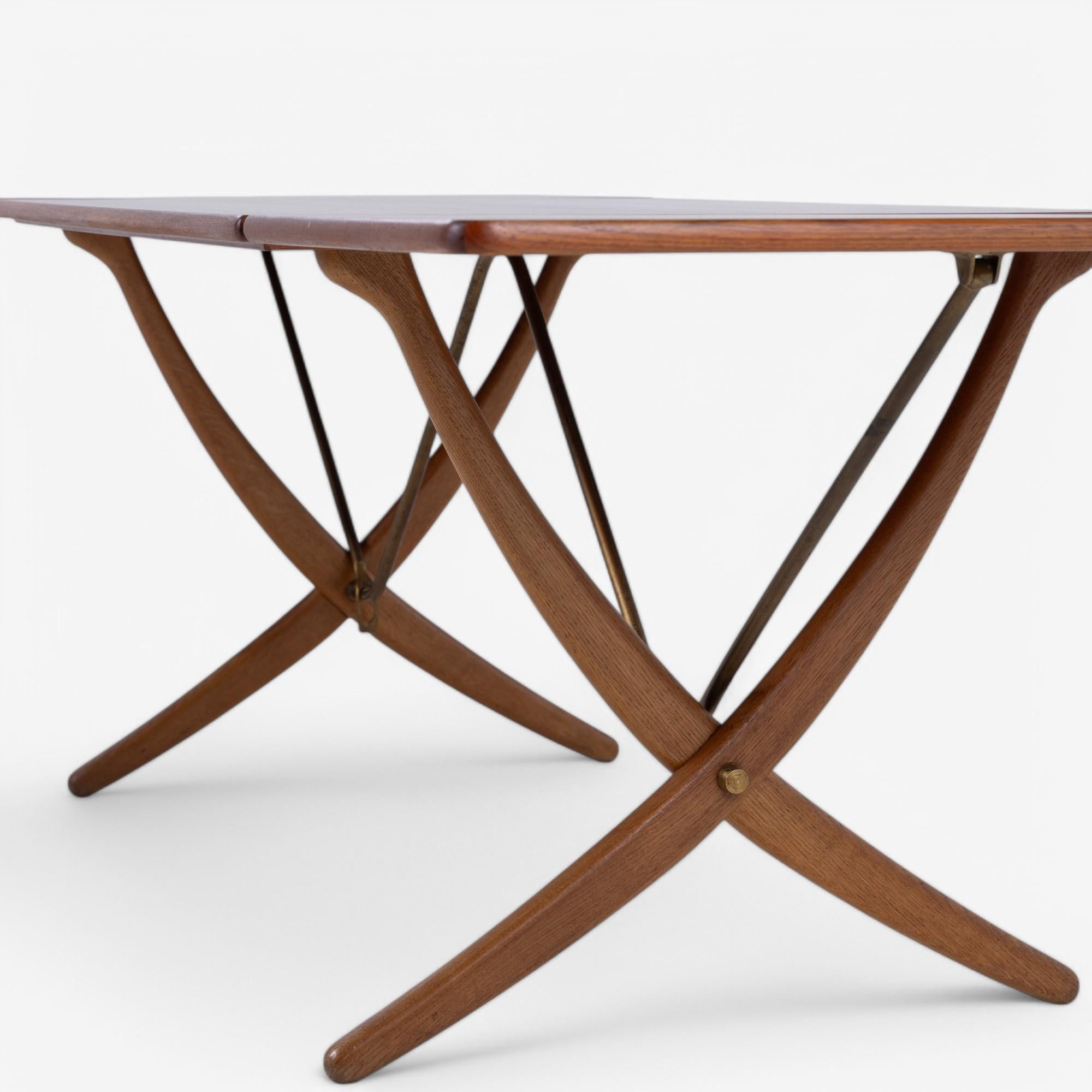 Oak AT 304 - Dining table in teak by Hans J. Wegner For Sale