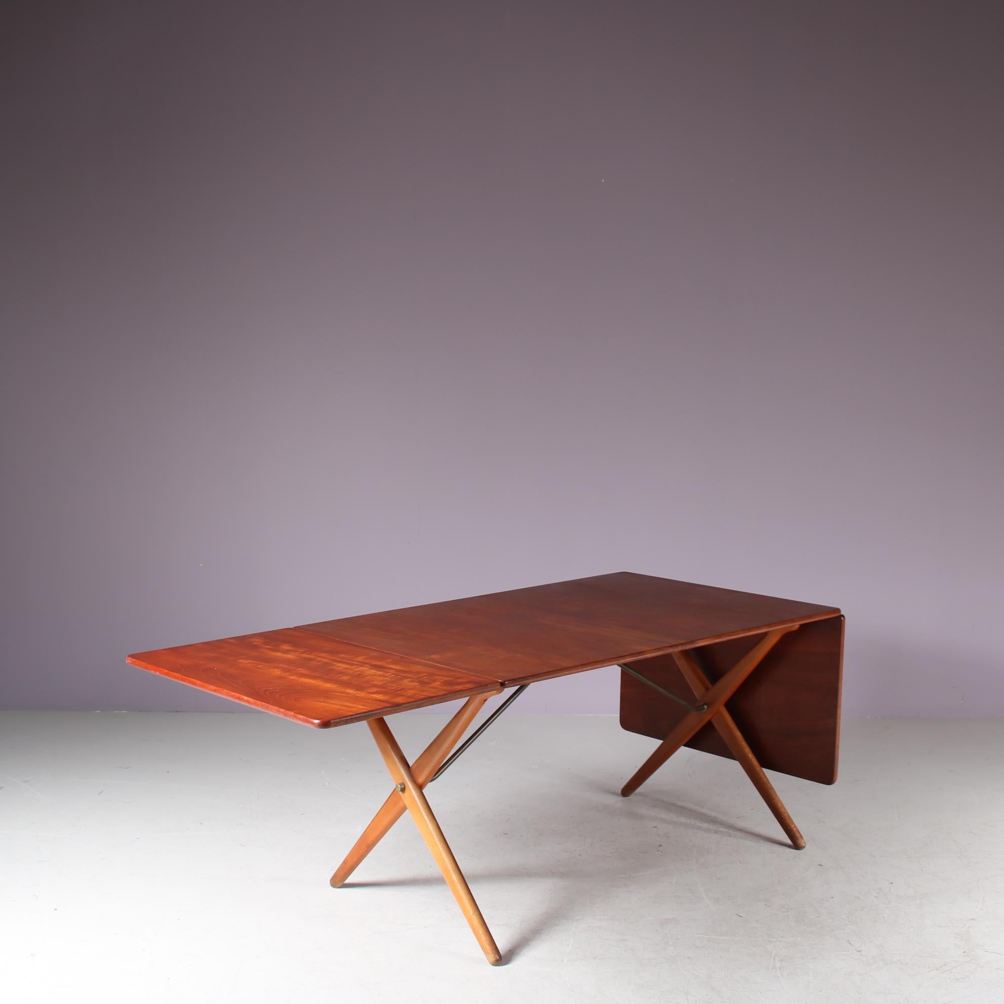 Metal AT-309 Dining Table by Hans J. Wegner for Andreas Tuck, Denmark 1950