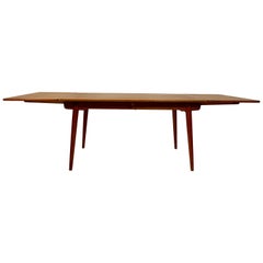 AT-312 Hans Wegner for Andreas Tuck Oak & Teak Midcentury Dining Table, Denmark