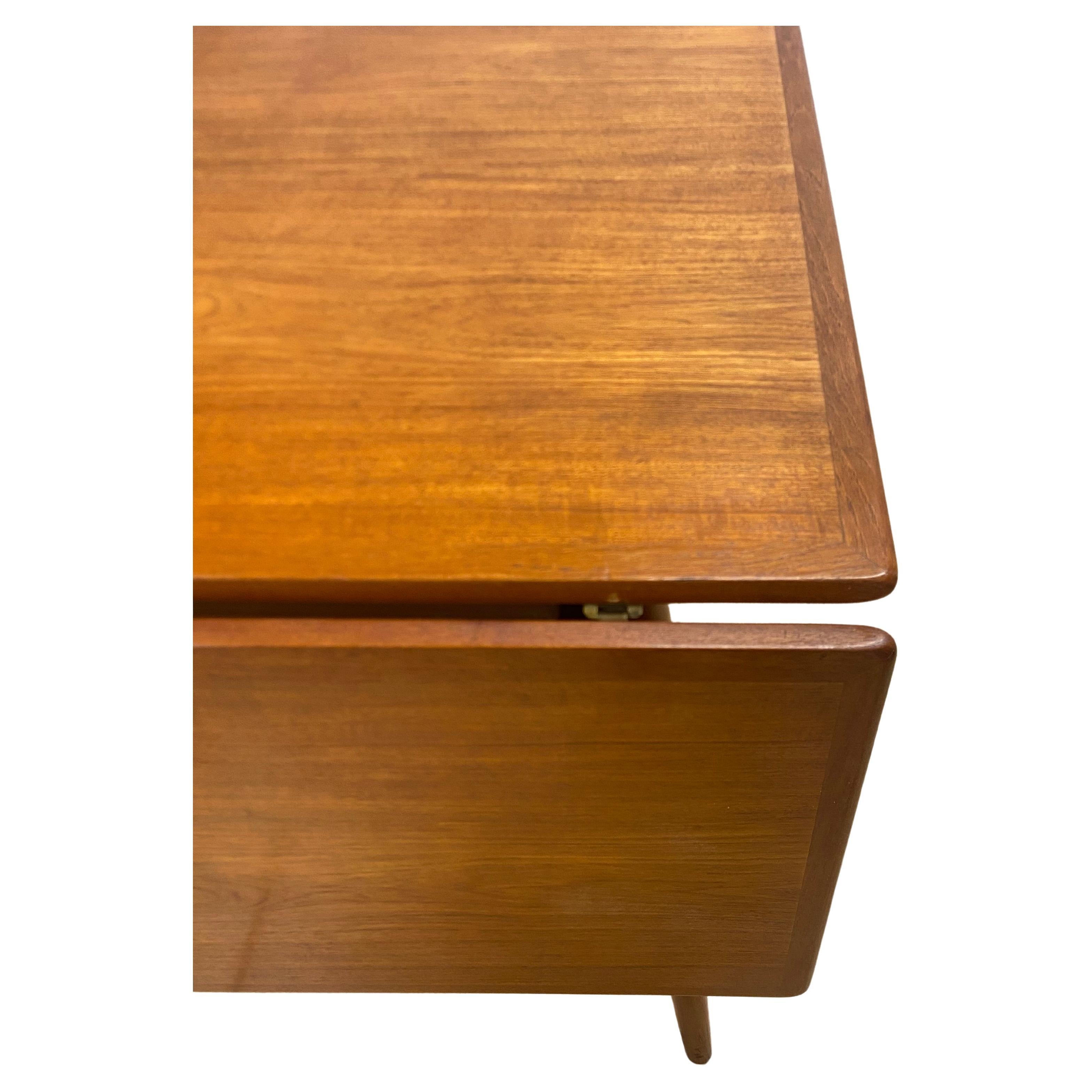 Danish AT-313 teak table by Hans J. Wegner For Sale