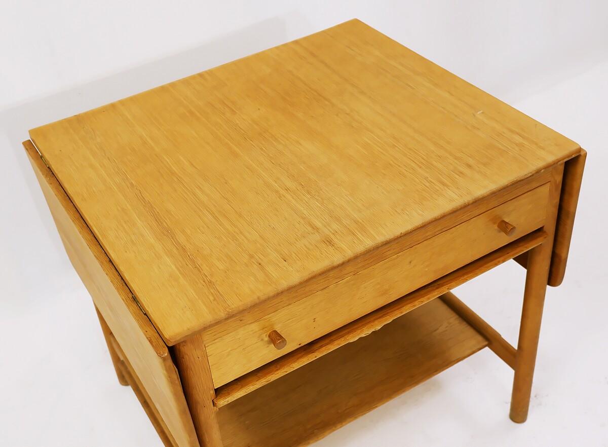Wood AT-33 Sewing Table in Teak & Oak by Hans J. Wegner for Andreas Tuck, 1950s