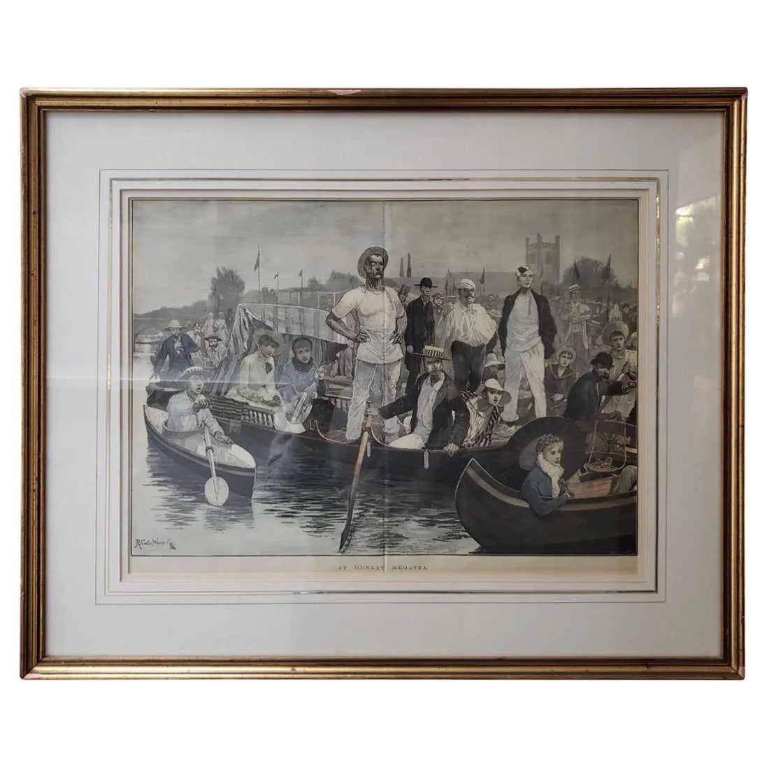 At Henley Regatta: Engraving For Sale