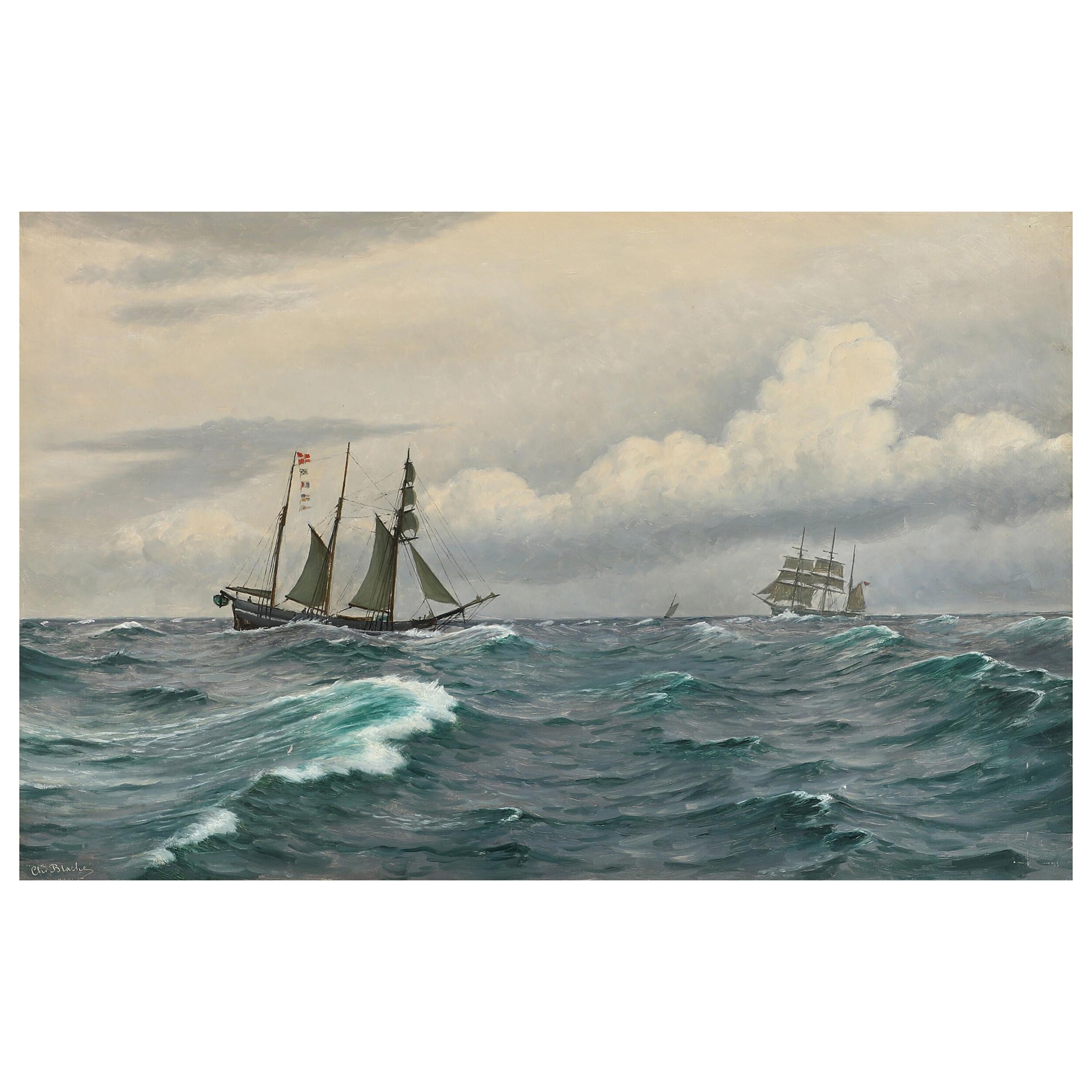 At Sea by Christian Blache For Sale