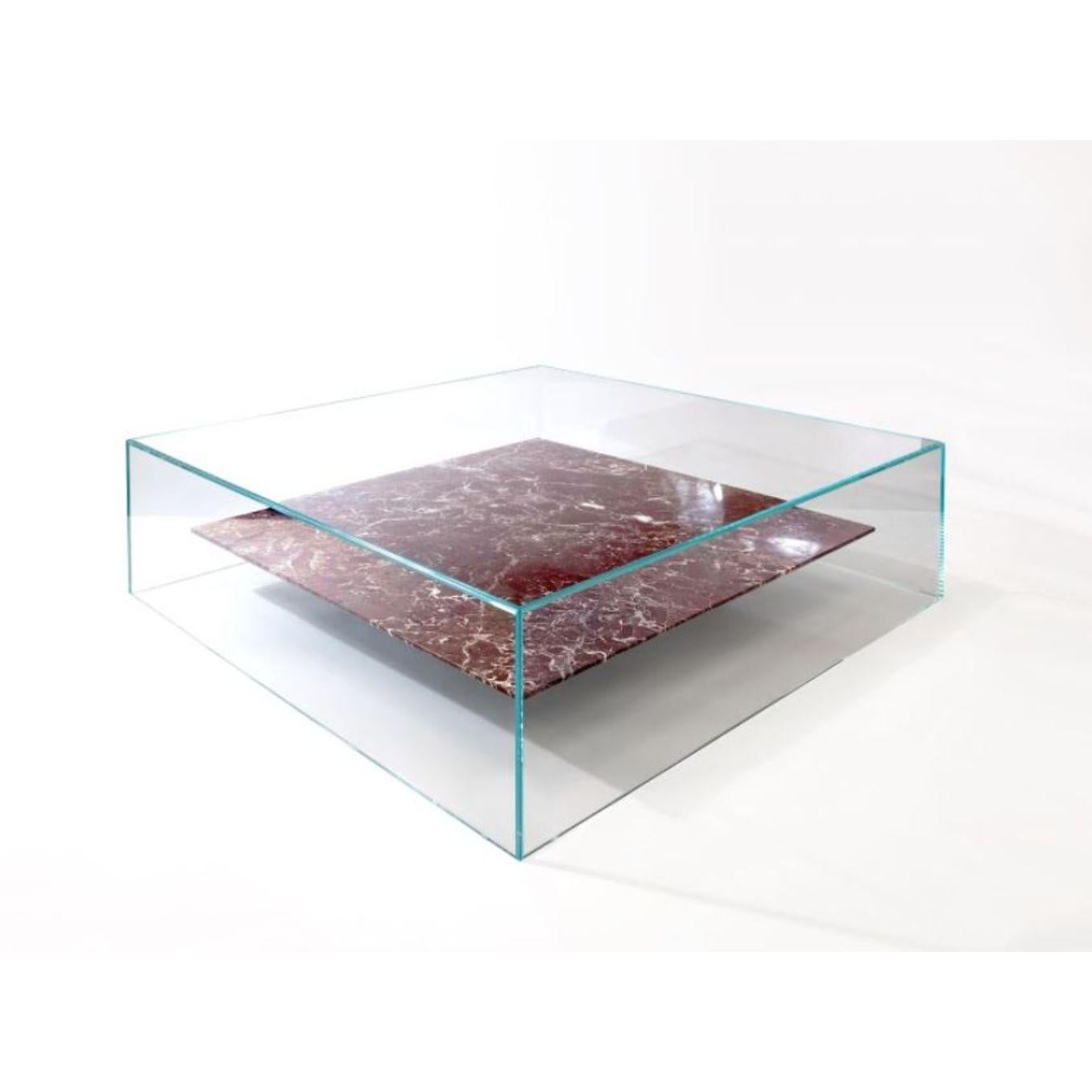 At swim two tables by Claste
Dimensions: D 122 x W 122 x H 35.5 cm
Material: Marble, Glass
Weight: 225 kg

Since 2017 Quinlan Osborne has cultivated an aesthetic in his work that is rooted in the passion for contemporary design he developed