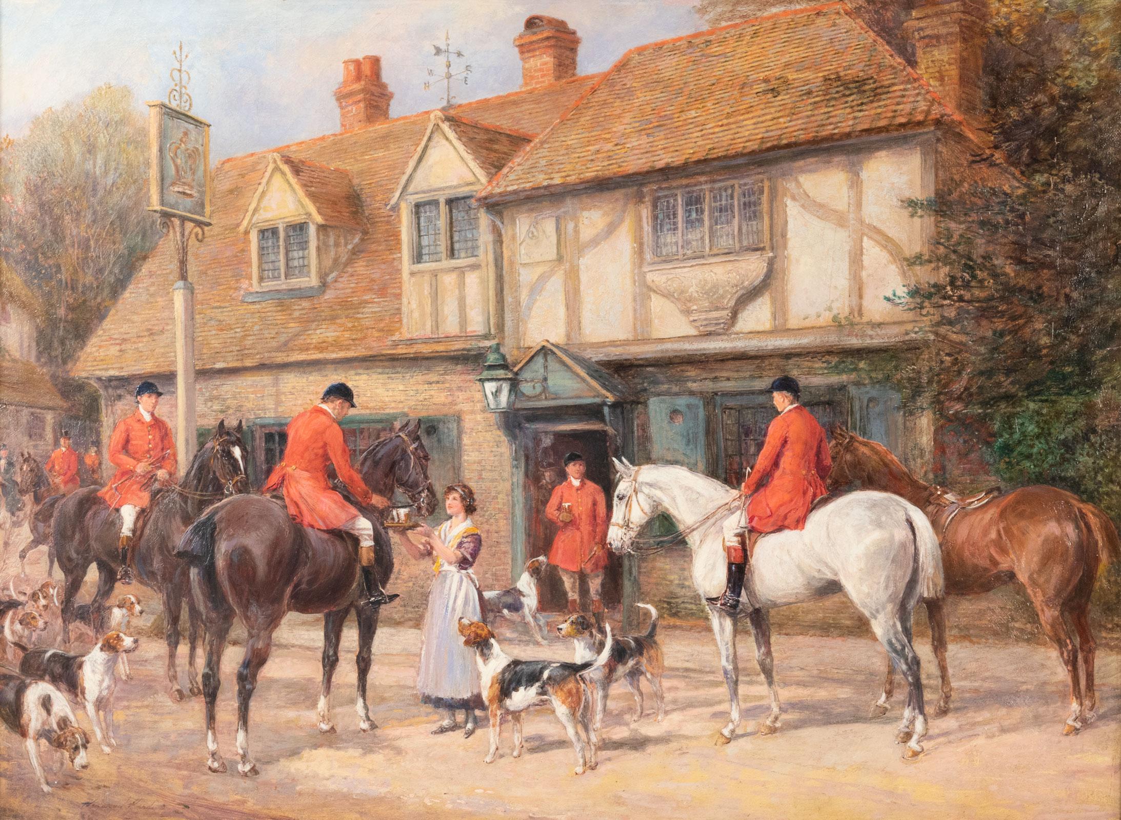 Heywood Hardy

(British, 1843-1933)

At the Crown Inn

Heywood Hardy was a painter and etcher of animals, portraits, genre and sporting subjects. In 1864 he entered the Ecole des Beaux Arts. He returned to England in 1868 and found he was in