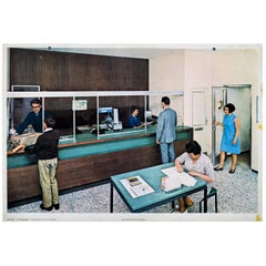 At the Post Office, Vintage Wall Chart