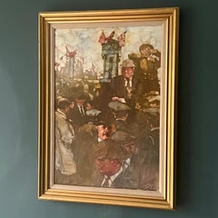 At The Races An Original Painting By Bernie Fuchs