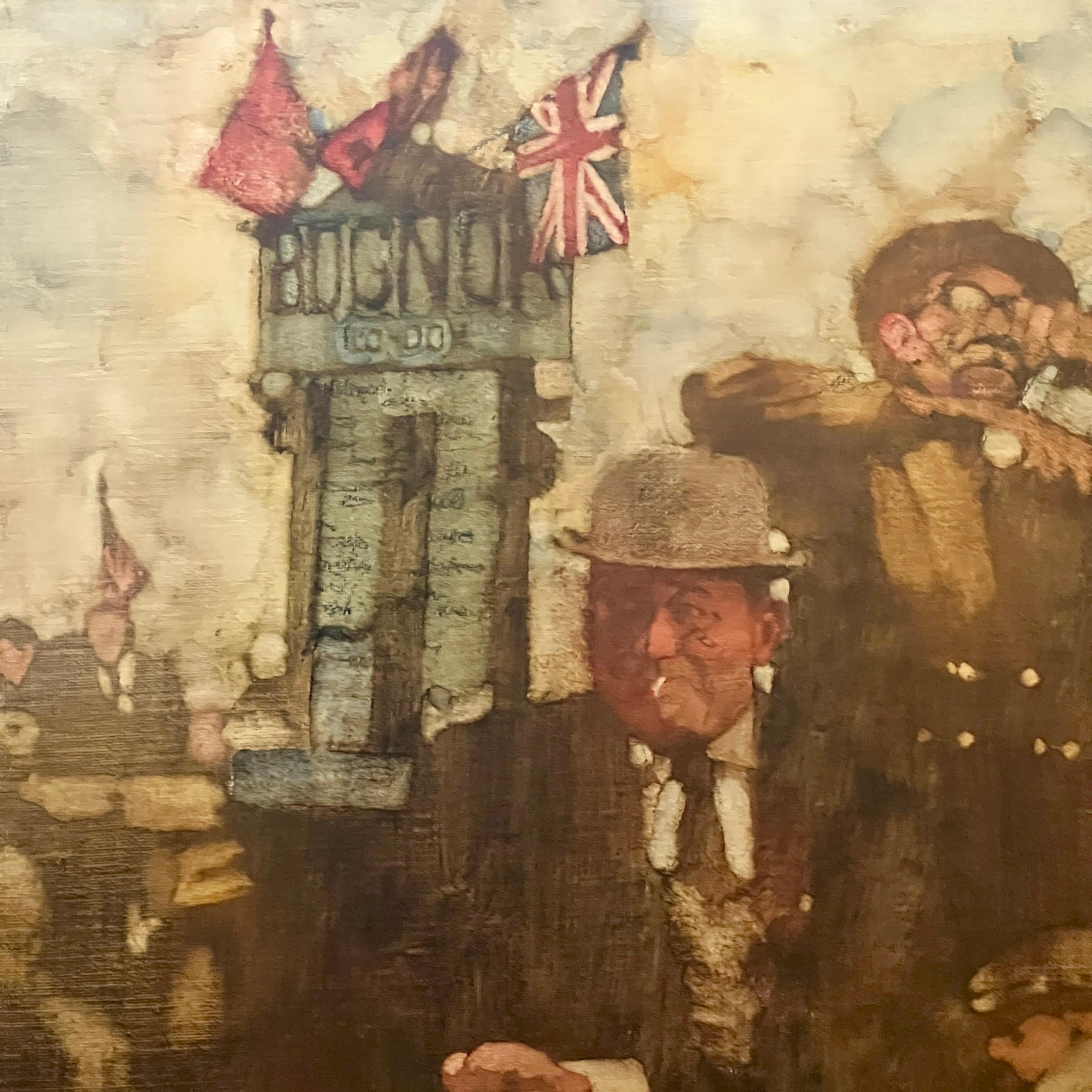 „At The Races“, Originalgemälde von Bernie Fuchs im Zustand „Gut“ im Angebot in London, GB