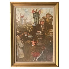 At The Races An Original Painting By Bernie Fuchs